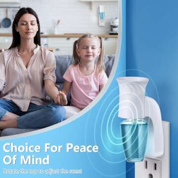 Hohean 4 Pack Wall Fragrance Plug in Compatible with Bath and Body Works WallFlower Fragrance, ETL Certified, Rotatable, Precise Scent Control Fragrance Diffuser Plug for Home, Office