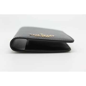 Kate Spade Staci Leather Passport Holder, Crush Proof, Black
