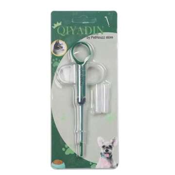 QIYADIN Cat Pill Shooter Pet Piller Gun Dog Pill Shooter Cat Tablet Soft Tip Syringe Pet Medical Fee...