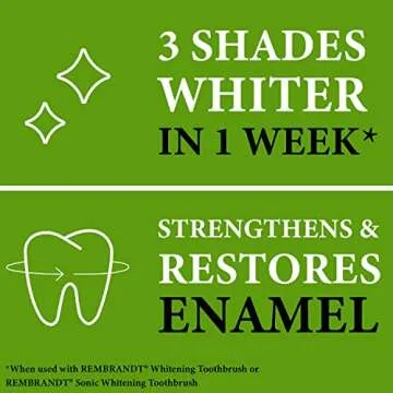 Rembrandt Deeply White + Peroxide Whitening Toothpaste, Peppermint Flavor, 3.5-Ounce (Pack of 2) (Packaging may Vary)