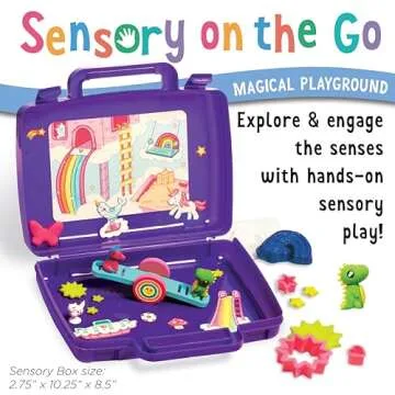 Creativity for Kids Sensory On The Go Kit: Magical Playground - Sensory Bins for Toddlers Ages 3-5+,...