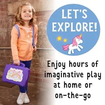 Creativity for Kids Sensory On The Go Kit: Magical Playground - Sensory Bins for Toddlers Ages 3-5+, Unicorn Gifts for Girls, Preschool and Toddler Toys