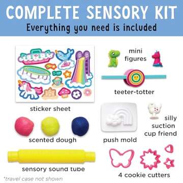 Creativity for Kids Sensory On The Go Kit: Magical Playground - Sensory Bins for Toddlers Ages 3-5+, Unicorn Gifts for Girls, Preschool and Toddler Toys