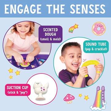 Creativity for Kids Sensory On The Go Kit: Magical Playground - Sensory Bins for Toddlers Ages 3-5+, Unicorn Gifts for Girls, Preschool and Toddler Toys