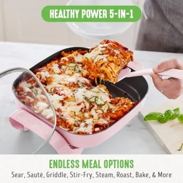 GreenLife 12" Electric Skillet - Nonstick & Versatile Cooking