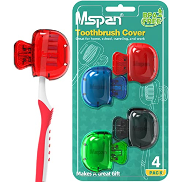 Mspan Toothbrush Head Cover Caps for Complete Hygiene