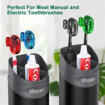 Mspan Toothbrush Head Cover Caps for Complete Hygiene