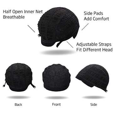 Morvally 80s Black Curly Hair Wig for Men - Best for Parties