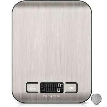 CROWNFUL Digital Kitchen Scale - 11lb Capacity