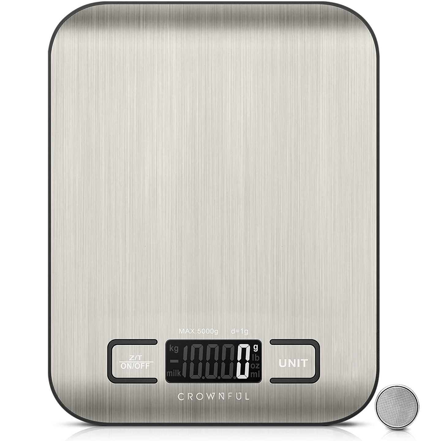 CROWNFUL Digital Kitchen Scale - 11lb Capacity