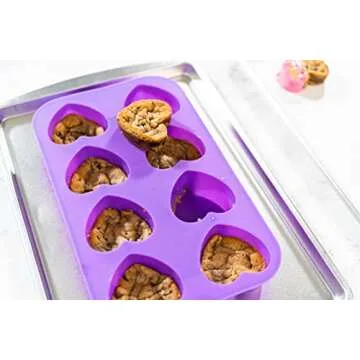 Bakerpan Silicone Heart Mold Set for Heart-Shaped Treats