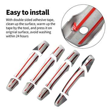 BENXUTO Glossy Black Door Handle Covers for Chevrolet and GMC