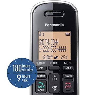 Panasonic Compact Cordless Phone - DECT 6.0 Technology