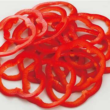 Kyocera Ceramic Mandolin Slicer with Handguard Red