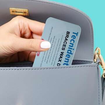 Braces Wax - 10 Pack for Dental Aligners, Unscented & Flavorless - Includes Reusable Travel Case - F...