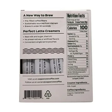 Copper Cow Coffee Pour Over Latte 7.4 Ounce Gift Set