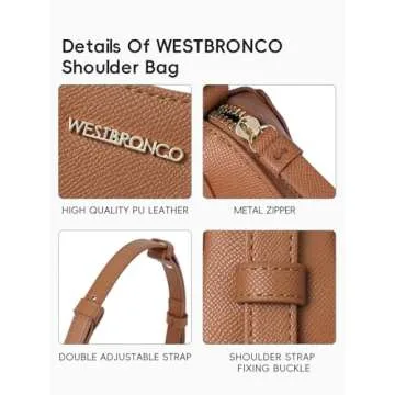 Crescent Shoulder Bag for Women - Premium Leather Design