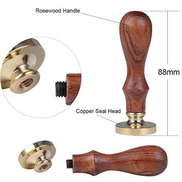 SogYupk 8PCS Hogwarts Wax Stamp Seals Kit with Classic Vintage Seal Wax Stamp Hogwarts Magic School Badge Retro Box Stamps Maker Gift Box Set Halloween