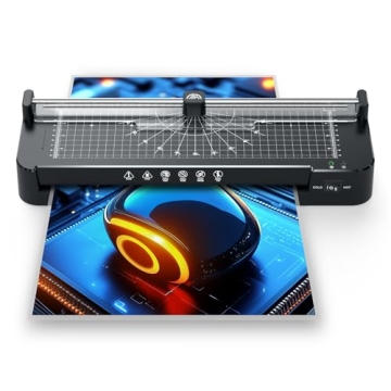 KEJECTOR 13 Inch Laminator with 50 Sheets, Paper Trimmer, Hot and Cold Modes for Home and Office Use