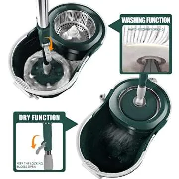 Masthome Mop and Bucket Set for Easy Floor Cleaning
