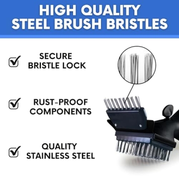Grill Daddy BBQ Steam Brush for Effortless Grill Cleaning