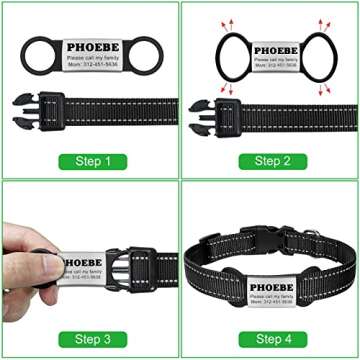 Natiform Personalized Dog Tags - Stainless Steel, Slide-On & No Jingle