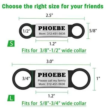 Natiform Personalized Dog Tags for Silent & Custom Identification