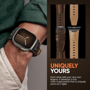 Rugged Genuine Leather Apple Watch Ultra Band