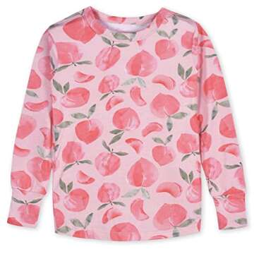 Gerber Unisex Baby Toddler Buttery Soft 2-Piece Snug Fit Pajamas with Viscose Made from Eucalyptus, Just Peachy, 12 Months