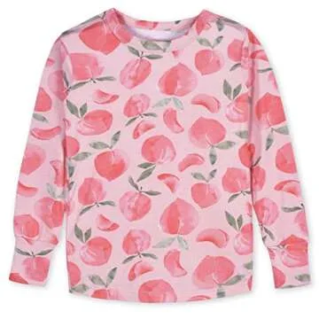 Gerber Unisex Baby Toddler Buttery Soft 2-Piece Snug Fit Pajamas with Viscose Made from Eucalyptus, Just Peachy, 12 Months