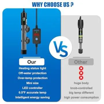 Vatalley Mini Aquarium Heater for Freshwater and Saltwater