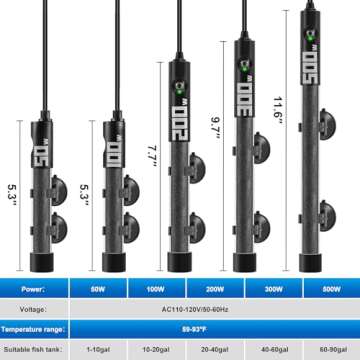 Vatalley Mini Aquarium Heater for Freshwater and Saltwater