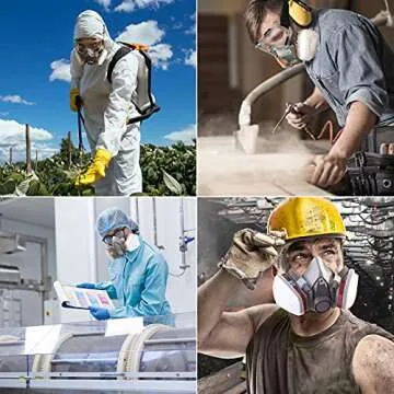 ANUNU Reusable Respirators Half Facepiece Cover for Safety