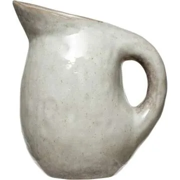 Bloomingville 9.5" Stoneware Pitcher in Bone