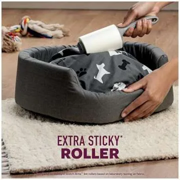Scotch-Brite Extra Sticky Lint Roller for Pet Hair & Lint - 95 Sheets