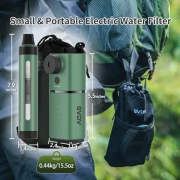 GVDV Electric Water Filter | 6-Stage Portable Purifier