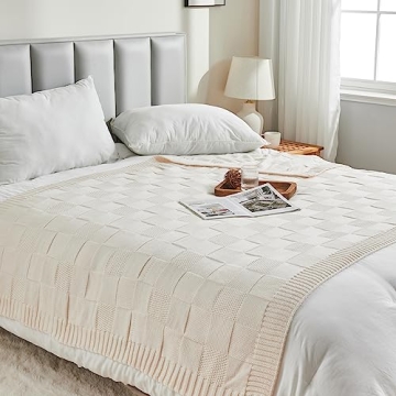 CozeCube Soft Knit Throw Blanket - Versatile, Stylish Comfort
