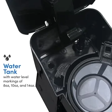 Elite Gourmet Compact Coffee Maker with Travel Mug - Eco-Friendly Brew