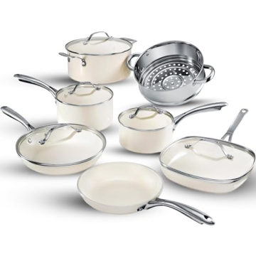 Gotham Steel Ceramic Cookware Set - Non-Toxic, Non-Stick & Durable