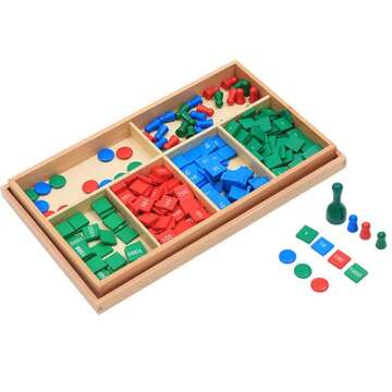 LEADER JOY Montessori Math Materials - Engaging Stamp Game for Early Learning Tool