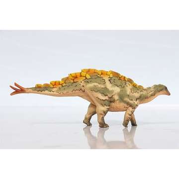 WLNTDOLA 1:35 Scale Wuerhosaurus Figure Cretaceus Stegosauridae Realistic PVC Model Collection Anima...