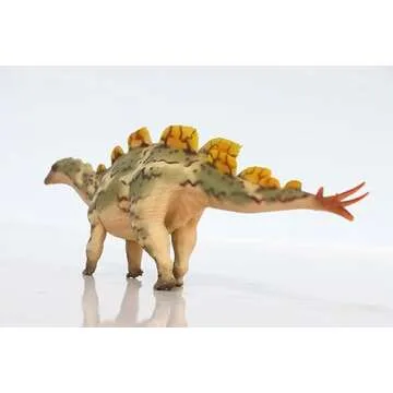 WLNTDOLA 1:35 Scale Wuerhosaurus Figure Cretaceus Stegosauridae Realistic PVC Model Collection Animal Decoration Dinosaur Gift for Adult (Green)