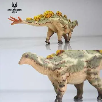 WLNTDOLA 1:35 Scale Wuerhosaurus Figure Cretaceus Stegosauridae Realistic PVC Model Collection Animal Decoration Dinosaur Gift for Adult (Green)