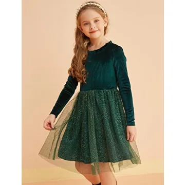 Tutu Dreams Girls Velvet Tulle Dress for Parties