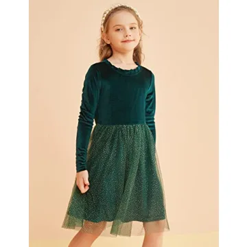 Tutu Dreams Girls Velvet Tulle Dress for Parties