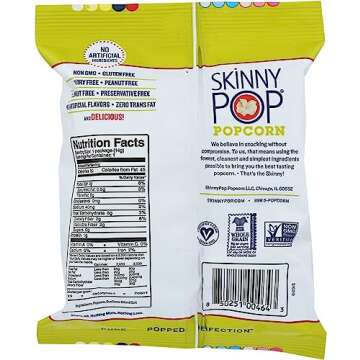 SKINNY POP Original Popcorn, 0.5 OZ
