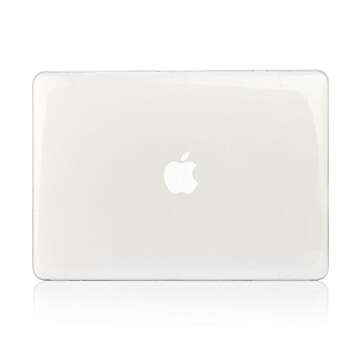 RUBAN Case Compatible with MacBook Air 13 Inch (Models: A1369 & A1466, Older Version 2010-2017 Release), Slim Snap On Hard Shell Protective Cover, (Crystal Clear)
