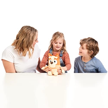 Bluey - 12" Talking Bingo Plush - Interactive - Sing Along with Bingo, 9 Different Phrases, Multicolor, 17137
