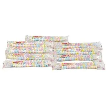 Smarties Candy Necklace - 50ct for Retro Parties and Gifts