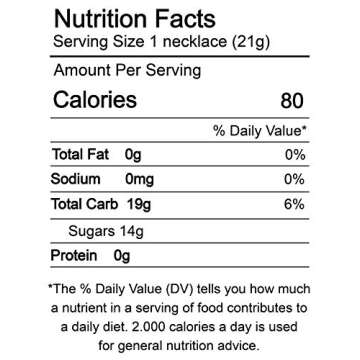 Smarties Candy Necklace - 50ct for Retro Parties and Gifts